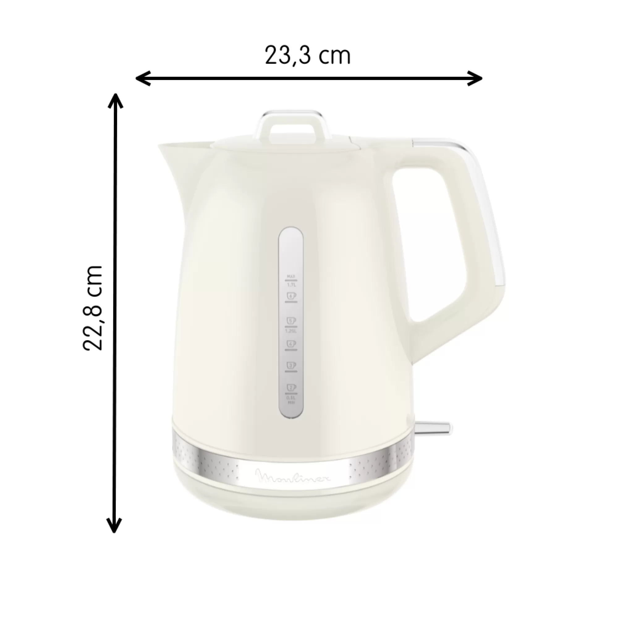 Moulinex Bouilloire électrique Soleil Ivoire, 1,7 L, Design Retro Vintage- Sets Petit Déjeuner | Bouilloires