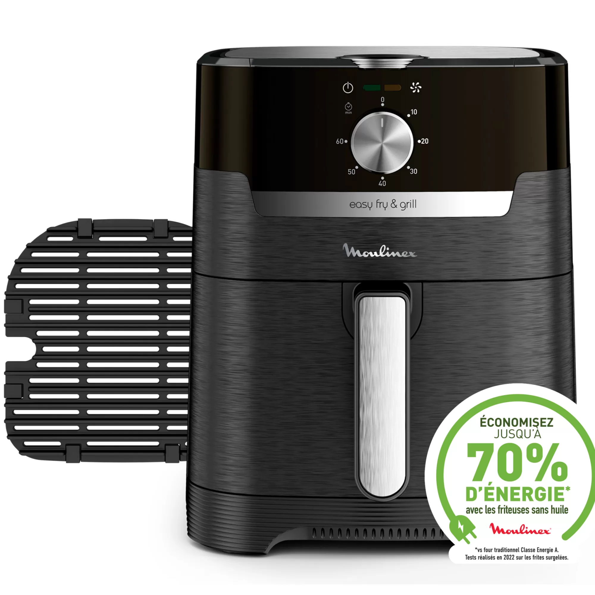 Moulinex Easy Fry & Grill, Friteuse Sans Huile 4,2L (6 Pers.), Air Fryer, Grill- Air Fryers - Friteuses Sans Huile