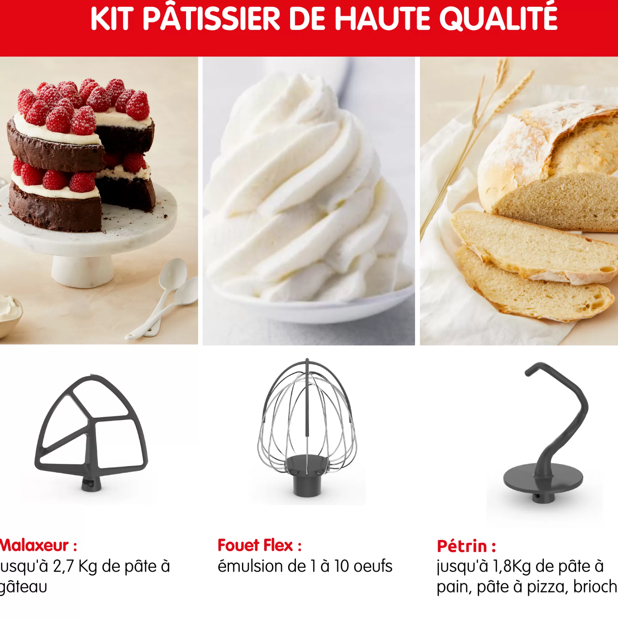 Moulinex I-Coach Touch, Robot Pâtissier Connecté, Coaching Sur L’écran, 21 Programmes, Balance- Robots Pâtissiers | Robots Pâtissiers