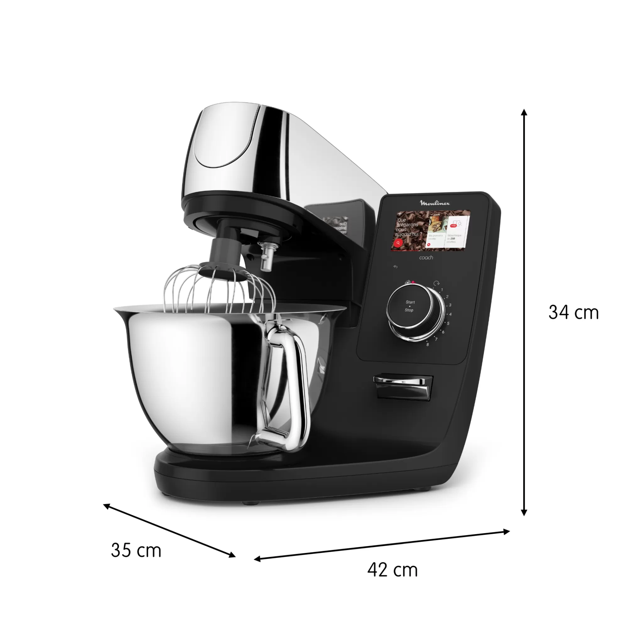 Moulinex I-Coach Touch, Robot Pâtissier Connecté, Coaching Sur L’écran, 21 Programmes, Balance- Robots Pâtissiers | Robots Pâtissiers