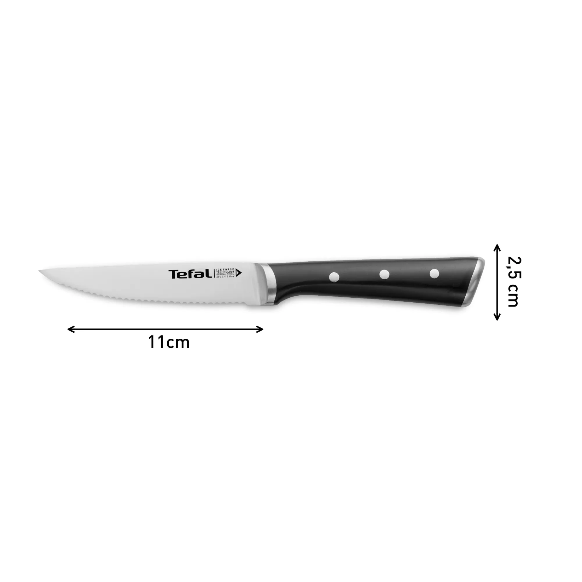 Moulinex Ingenio Ice Force Set 4 Couteaux A Steak Inox- Ustensiles De Cuisine