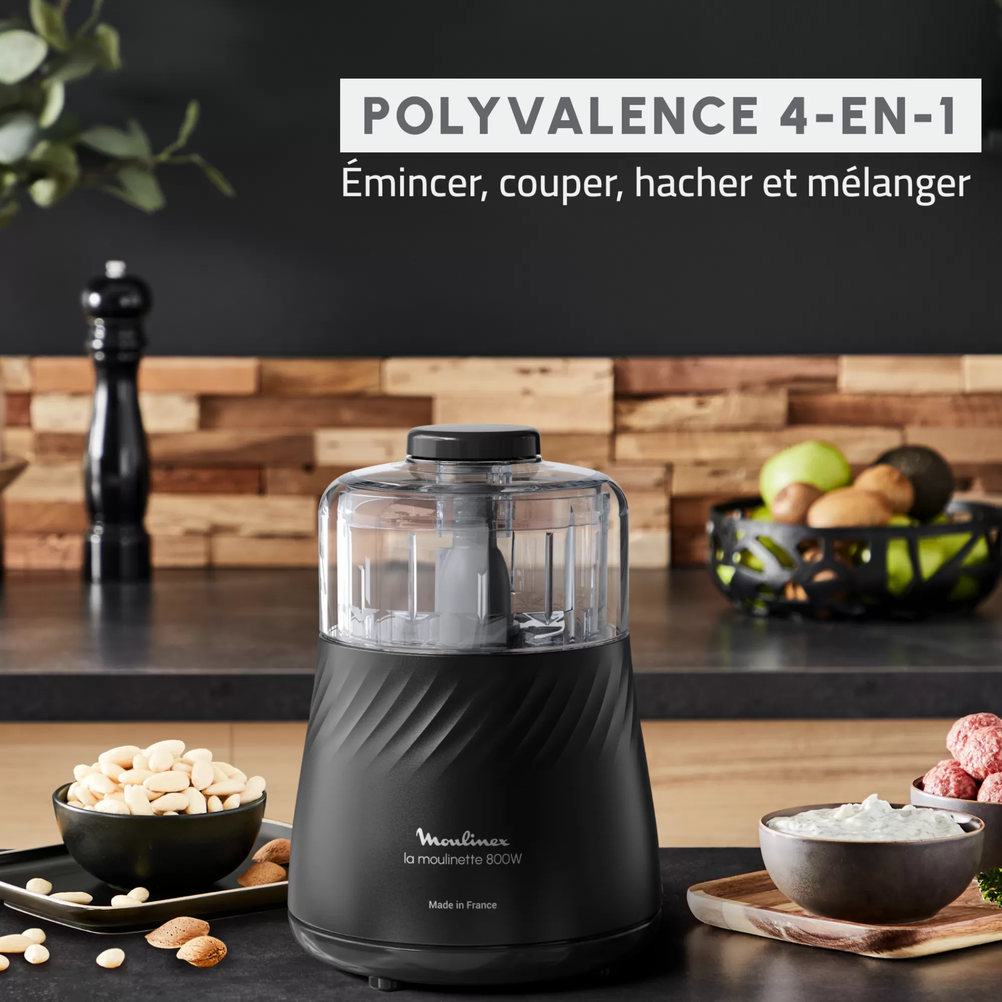 Moulinex La Moulinette Eco Respect, Hachoir, 800 W, Fabriquée En France- Hachoirs & Râpes À Légumes