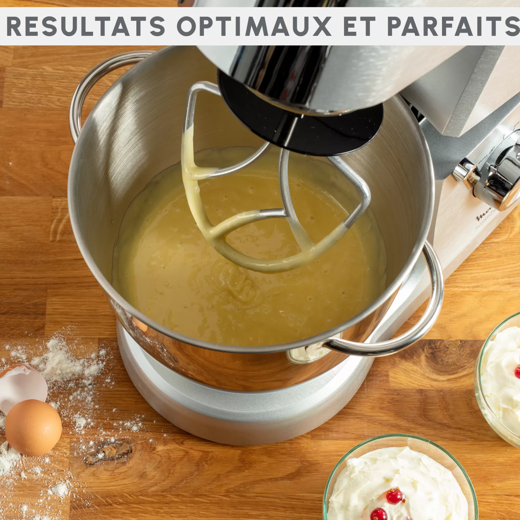 Moulinex Masterchef Grande, Robot Pâtissier, 1500W, 6,7L, Pétrin, Batteur, Fouet + Livre Recettes- Robots Pâtissiers | Robots Pâtissiers