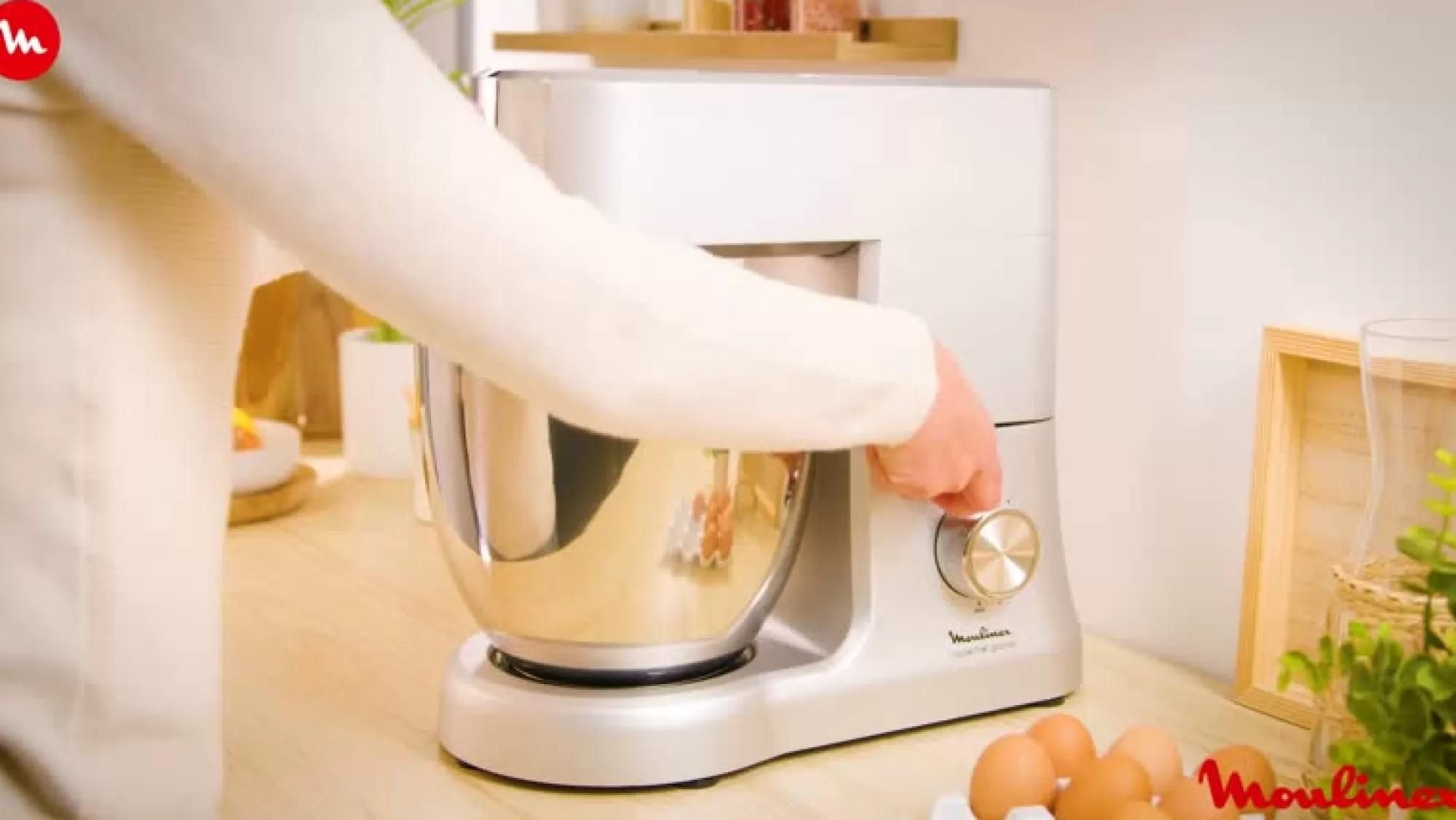 Moulinex Masterchef Grande, Robot Pâtissier, 1500W, 6,7L, Pétrin, Batteur, Fouet + Livre Recettes- Robots Pâtissiers | Robots Pâtissiers