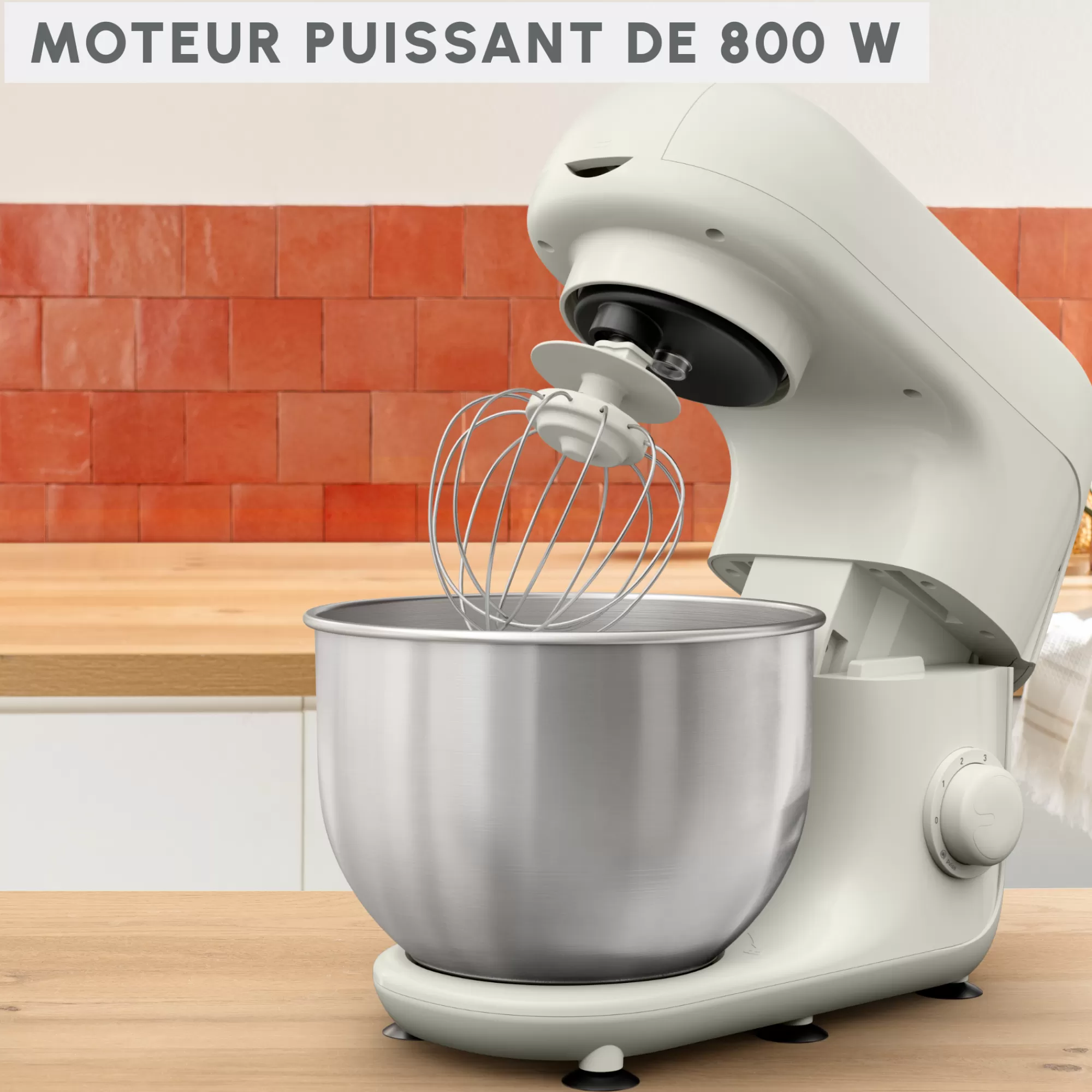 Moulinex Robot Pâtissier Bake Essential, Bol De 4.8L, Kit De Pâtisserie, 800W- Robots Pâtissiers | Robots Pâtissiers
