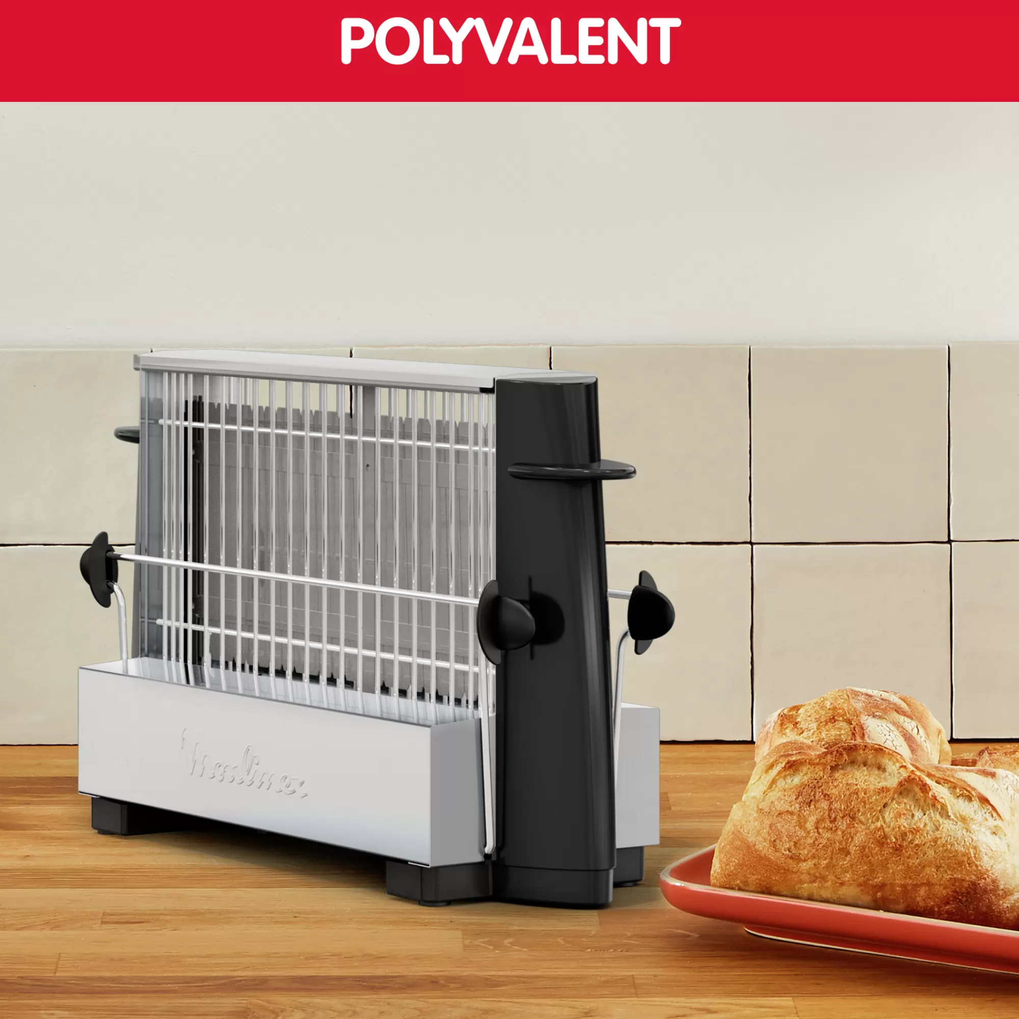 Moulinex Vintage Inox 1 Longue Fente- Sets Petit Déjeuner | Grilles Pain