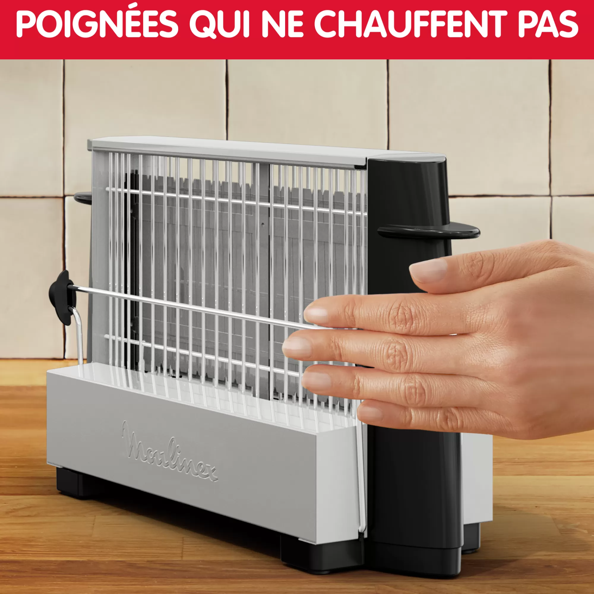 Moulinex Vintage Inox 1 Longue Fente- Sets Petit Déjeuner | Grilles Pain