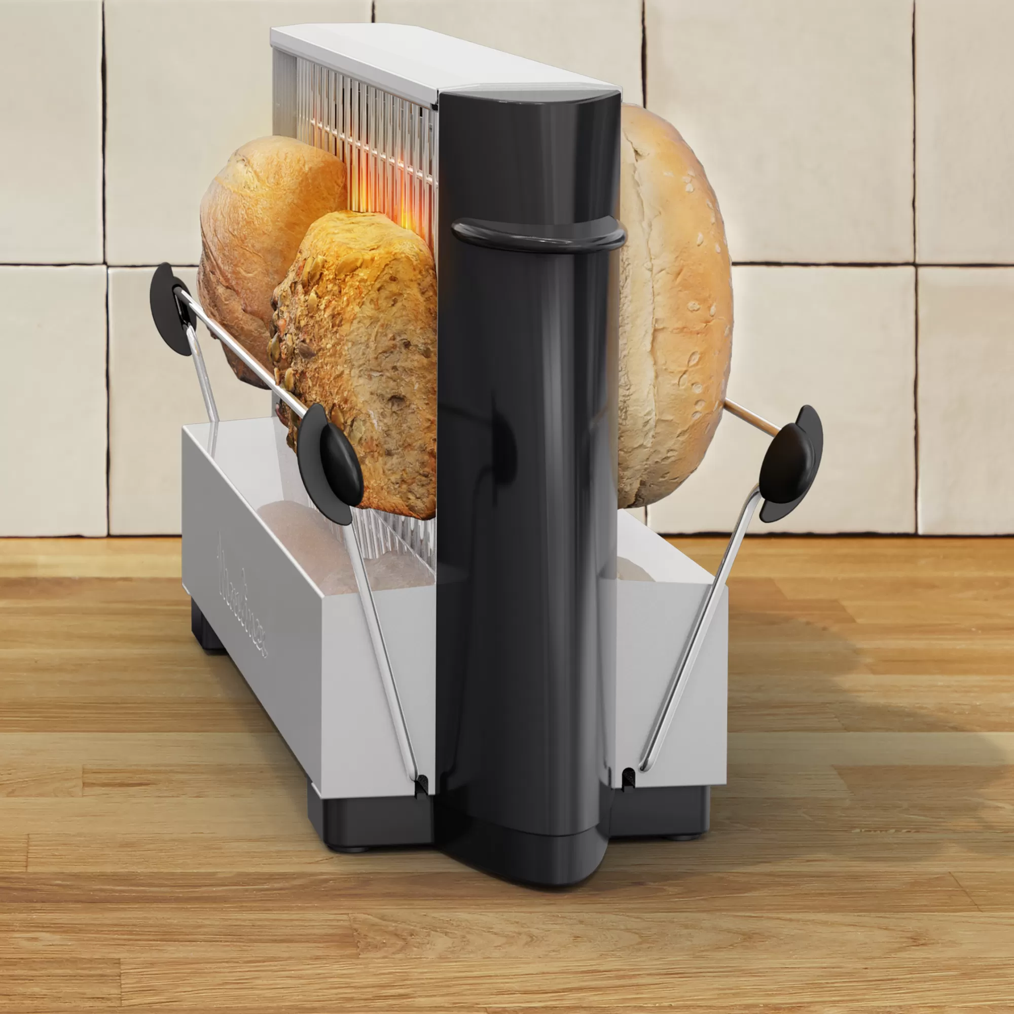 Moulinex Vintage Inox 1 Longue Fente- Sets Petit Déjeuner | Grilles Pain