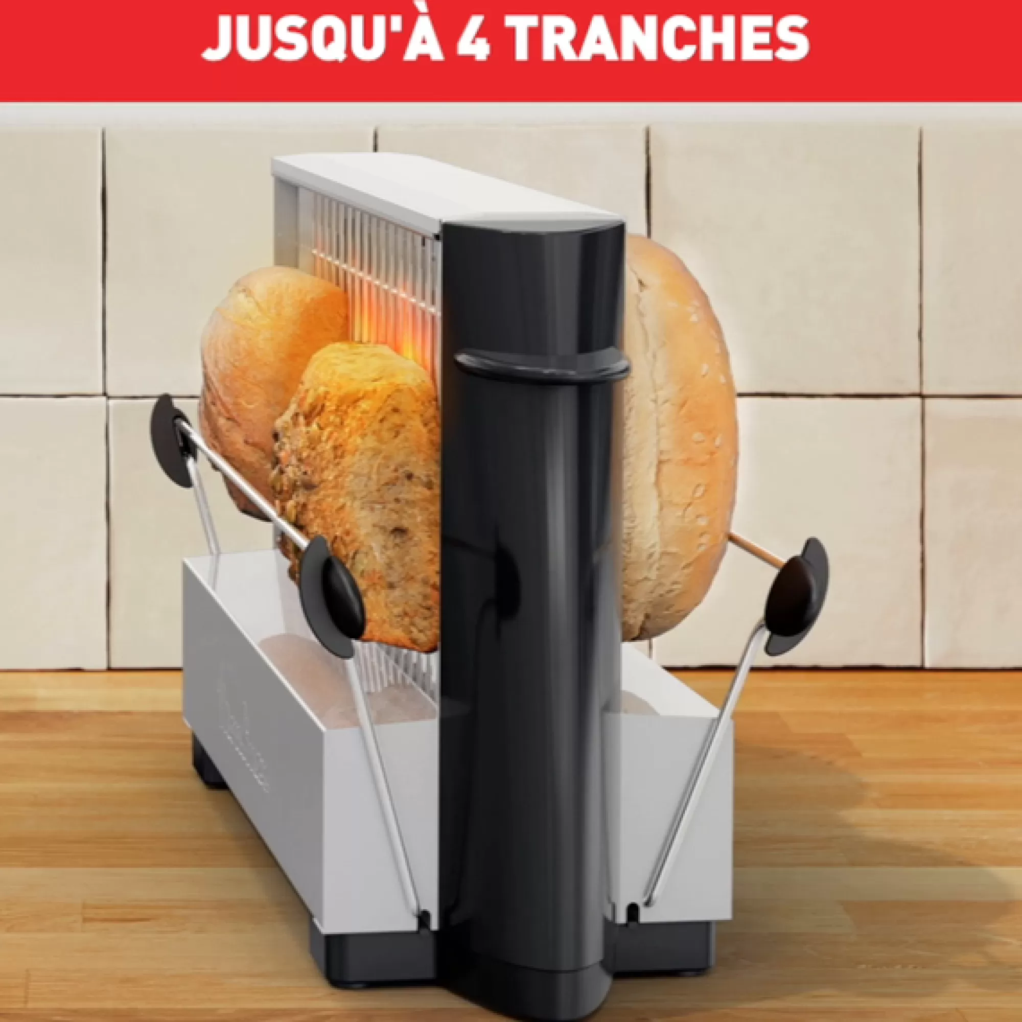 Moulinex Vintage Inox 1 Longue Fente- Sets Petit Déjeuner | Grilles Pain